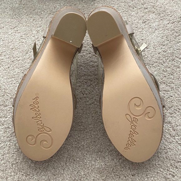 NIB Seychelles When I’m With You Platform sandals off white 9 - Picture 2 of 6